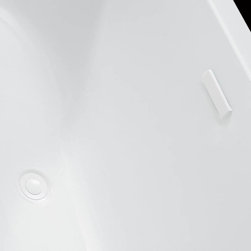Virgo 63'' x 33.44'' Soaking Acrylic Bathtub