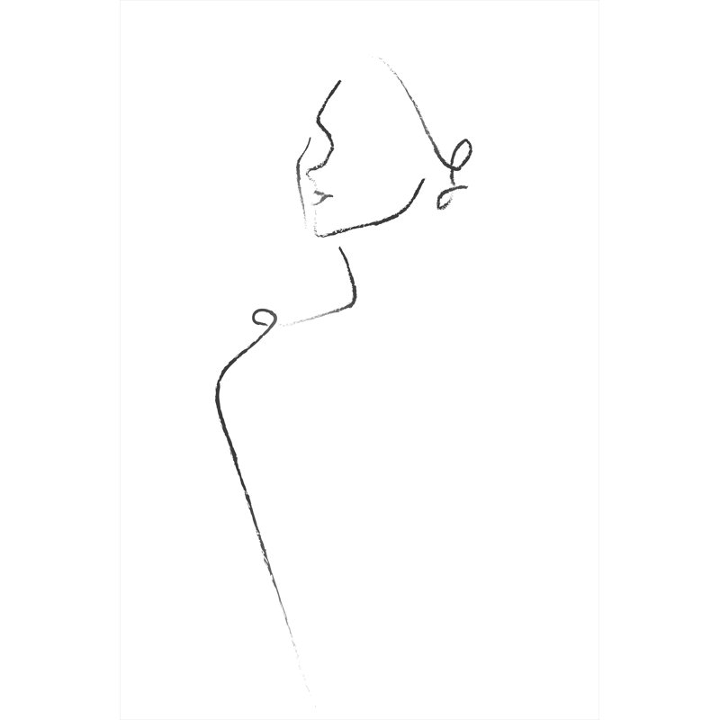 Ingénue III Print by Bobby Berk, Image Brush Gel, 60" H x 40" W x 1.5" D