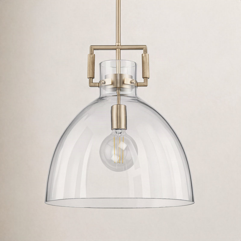 Miami 1 - Light Dome Pendant, Antique Gold