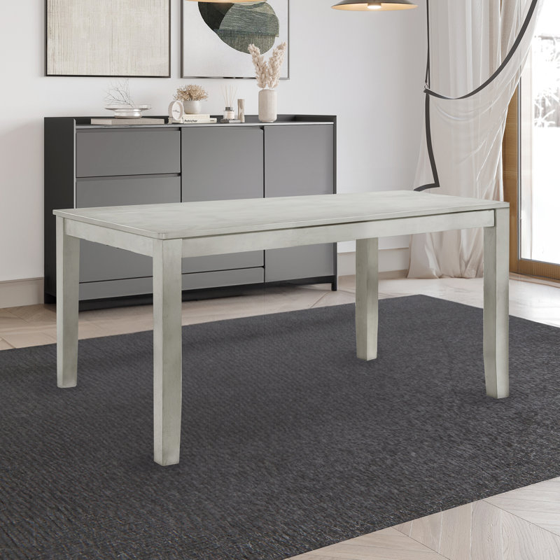 Conchetta Rectangular Dining Table, Gray, Standard Height (30" H)