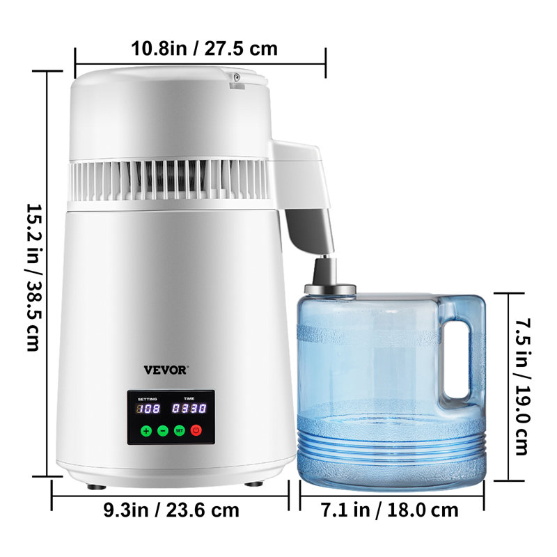 Distillateur d'eau, Blanc