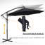 Harveyville 295cm Cantilever Parasol-882102601