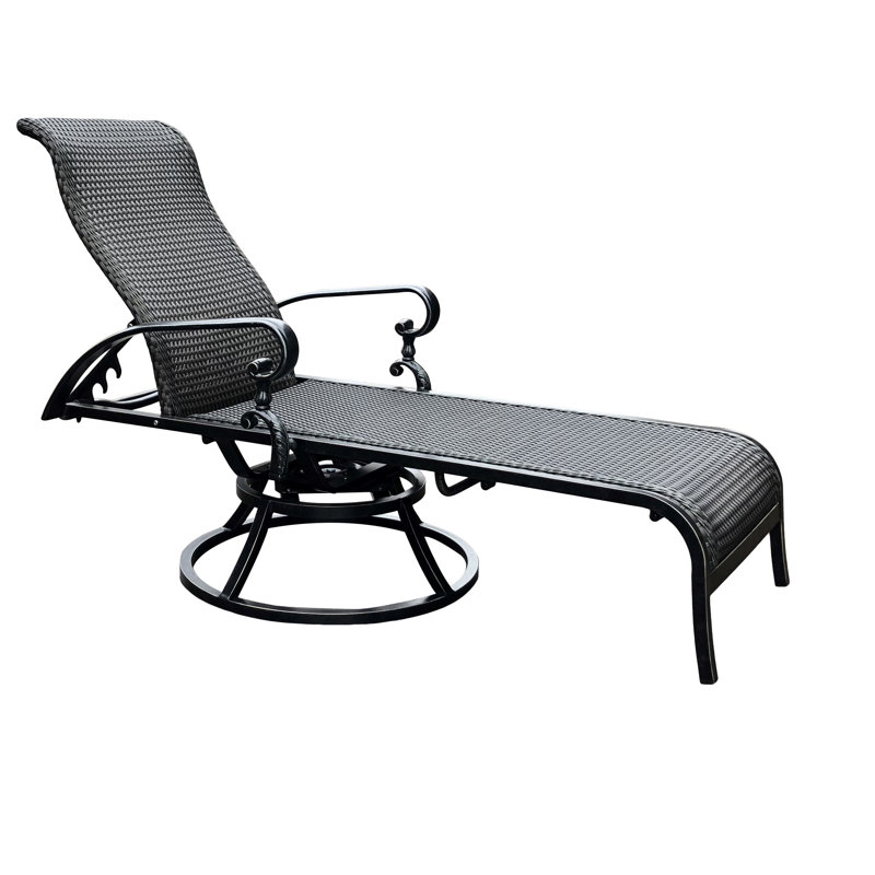 Gintaris Outdoor Powder Coated Aluminum Single chaise