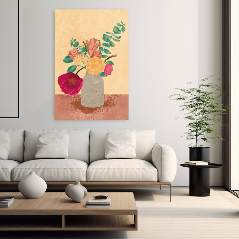 Art contemporain contemporain abstrait romantique, H 60 po x l 40 po