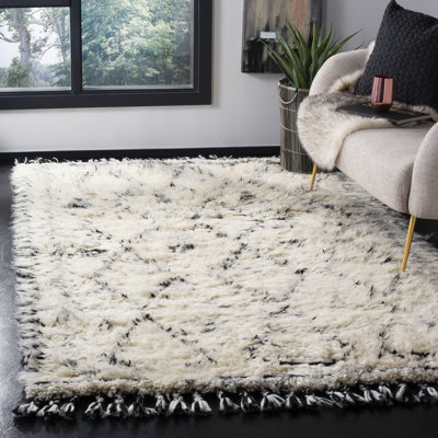 Blountsville Hand Knotted New Zealand Wool Geometric Rug