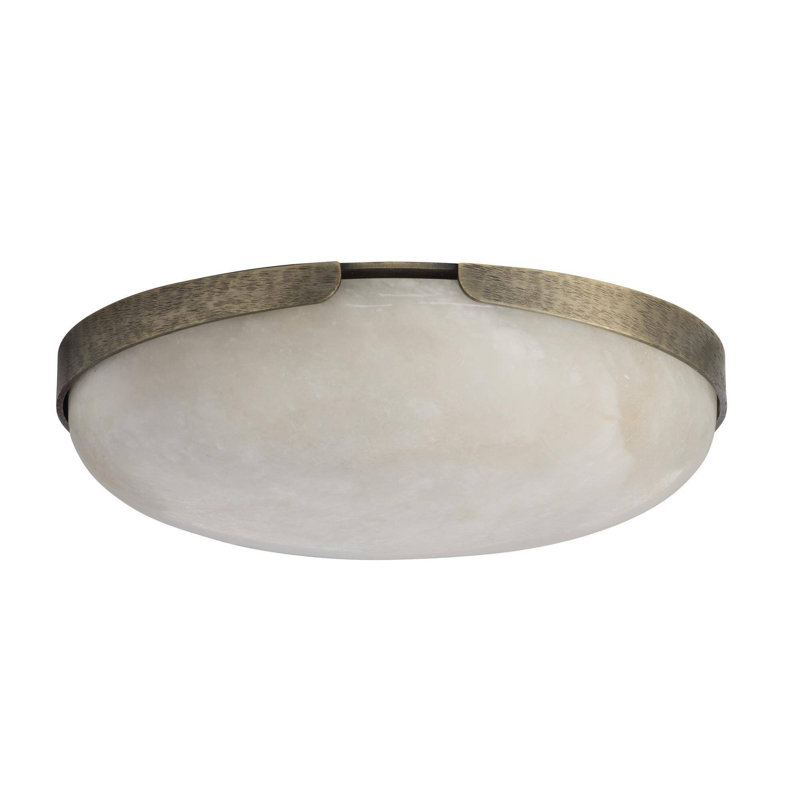 Elara Flush Mount, White Bronze