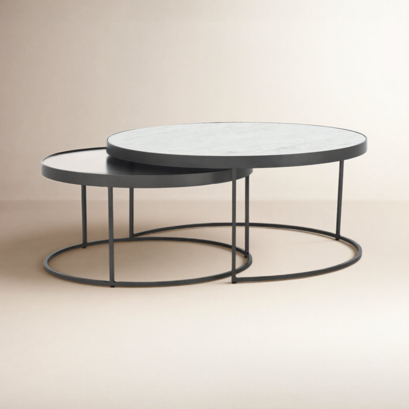Evelyn Marble Nesting Coffee Table