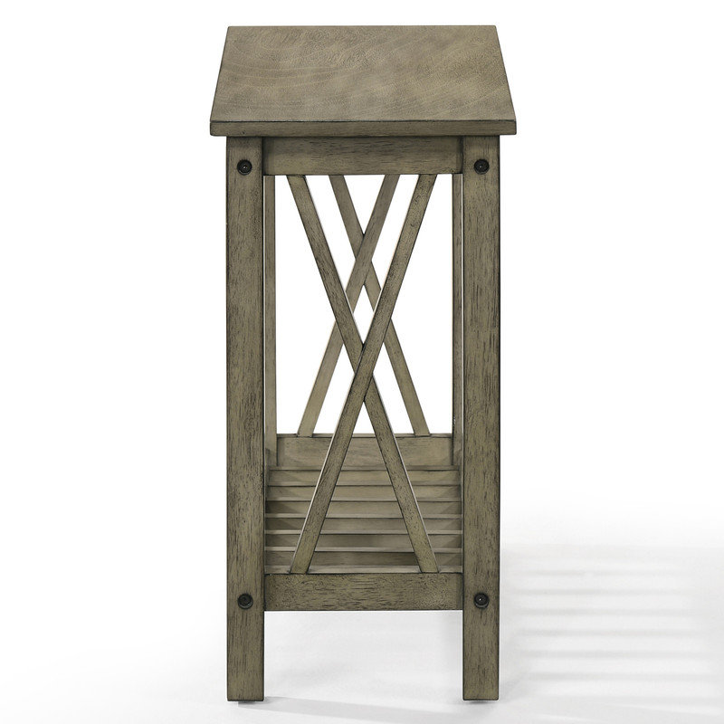 Console rectangulaire en bois Avina Sofa Canapé de ferme et tables de bout avec côtés en X