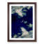 Crescent Moon Through the Clouds in Abstract - Picture Frame Graphic Art Print-55682694-55682693
