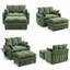 Chaise avec accoudoirs profonds 43 po et plateau pliable bleu marine-1490321673