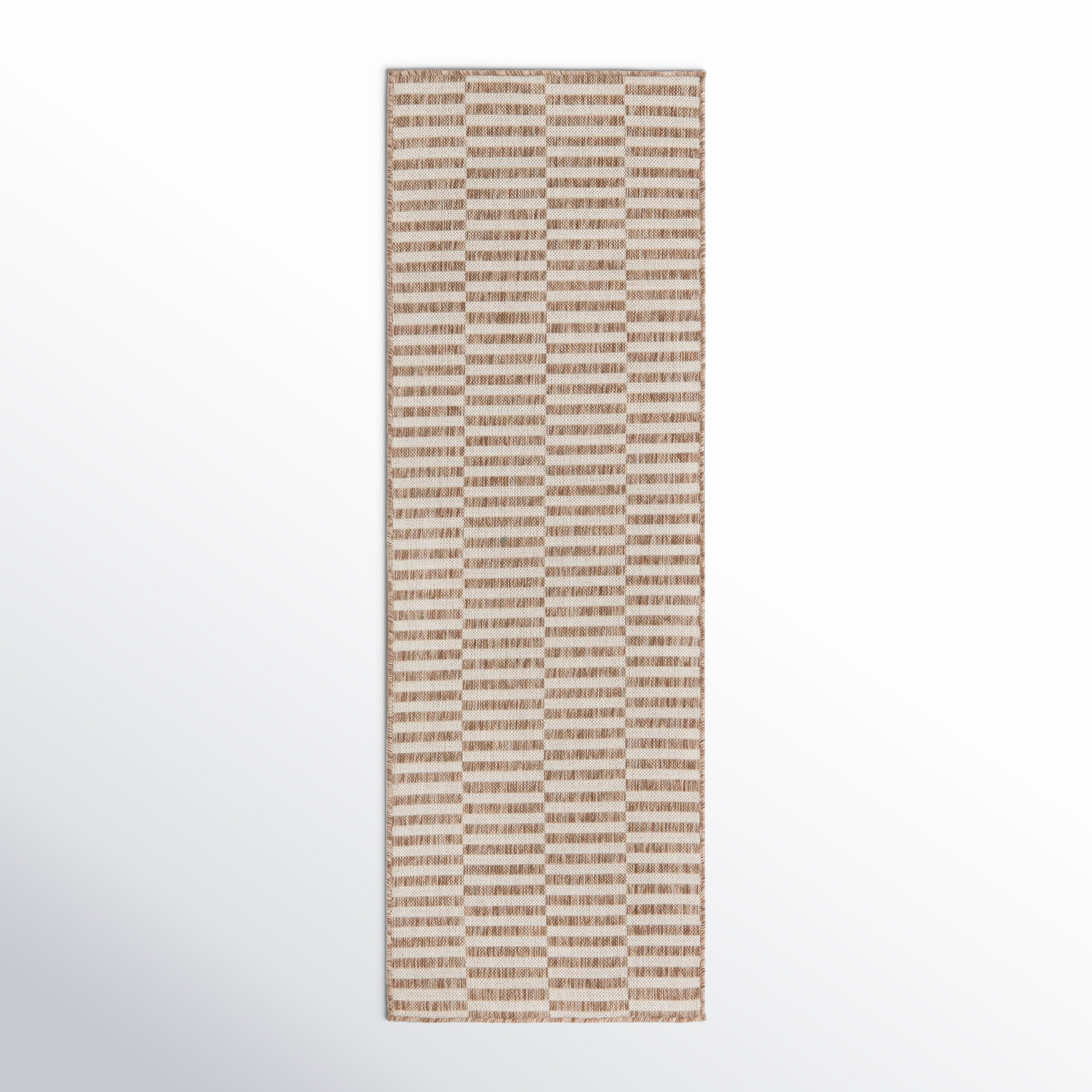 Robinson Taupe Ivory Outdoor Rug, Runner 2' x 6'