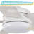 Langley 52 in. 5 Blade Matte White Ceiling Fan with Remote Control, Dimmable LED Light Kit, and Reversible Motor-1083318438-1083318439