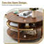 Table basse ronde avec porte coulissante-106538680