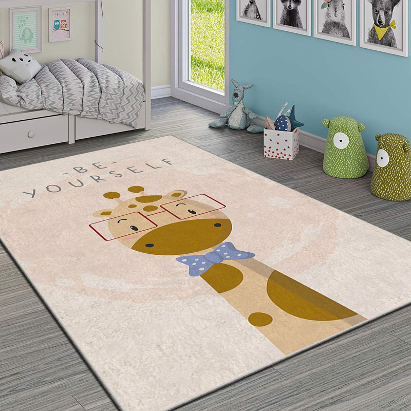 Tapis luxueux en polyester, 5,2 x 7,5 pi | Éponge stratifiée anti-dérapante 740 g / m² pour plus de durabilité | Antibactérien, facile à nettoyer, lavable à la machine à 86 ° F, superbe impression numérique sur tissu de velours