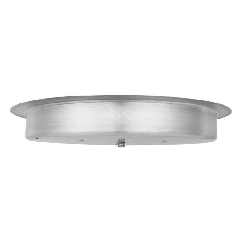 VEVOR 22" Round Stainless Steel Fire Pit Burner with Lid