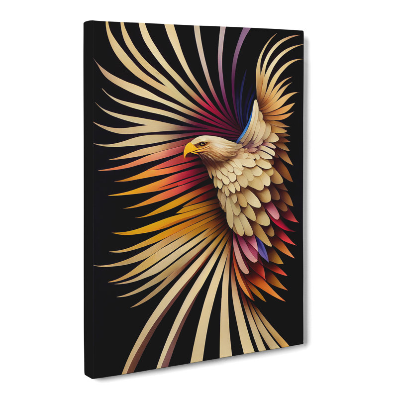 Windcrest Eagle - Wall Art, 50cm H x 35cm W x 3cm D, No frame