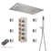 AquaRhapsody Luxury Complete Shower System with Bluetooth Music and LED
