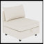 Canapé modulaire flexible en tissu modulaire avec rangement, canapé-lit convertible pour le salon