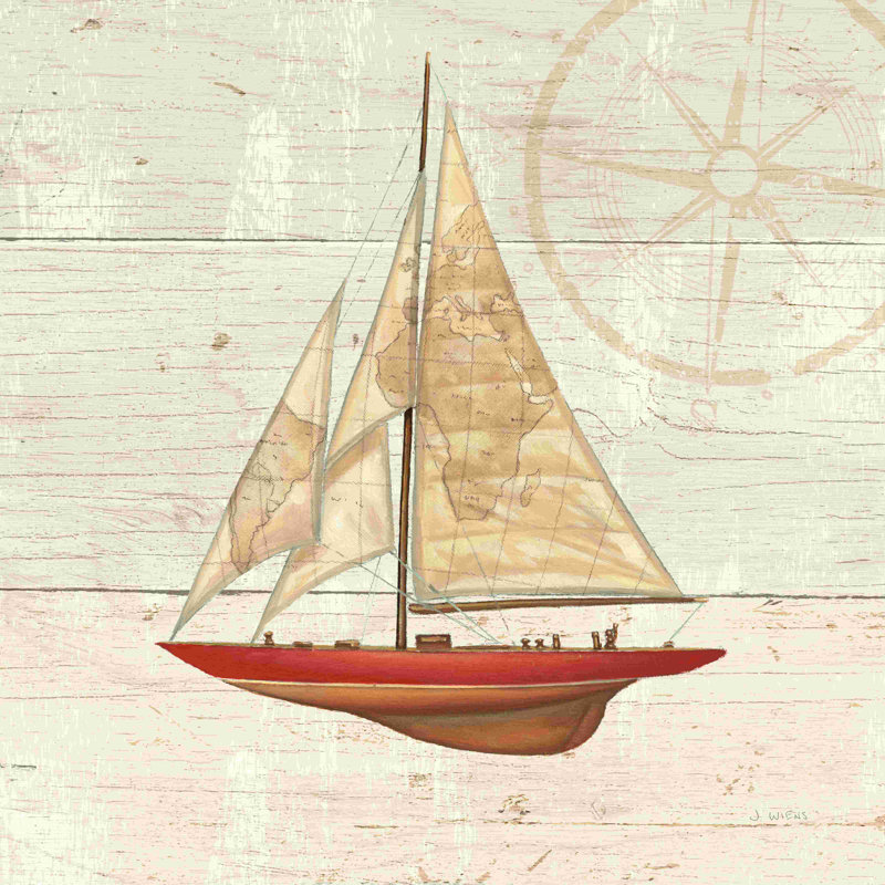 Nautique II, H 12 po x l 12 po, Non, Toile tendue