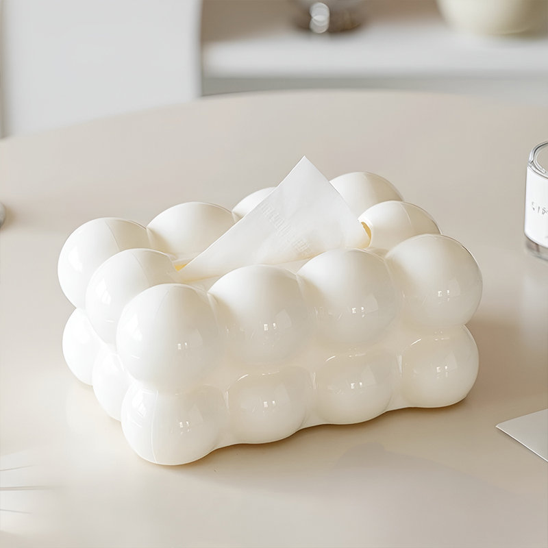 Ceramic Bathroom Accessory, Milk White