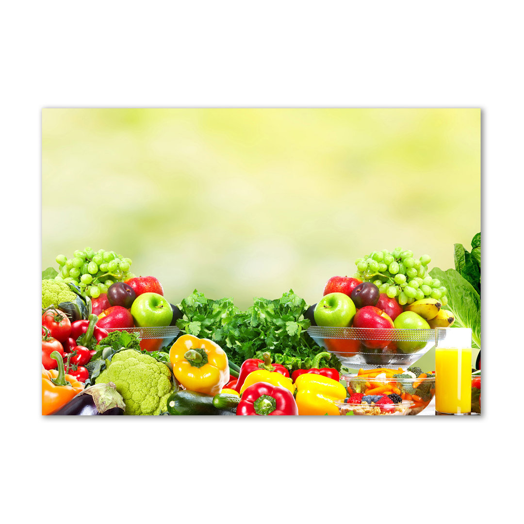 Fruits And Vegetables - No Frame Print on Canvas