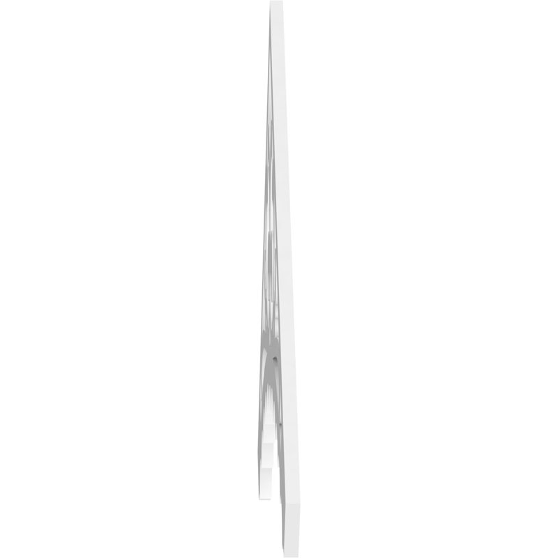 Pignon en PVC de qualité architecturale Genova, H 36 po x l 72 po x P 1 po, 12 / 12