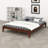 Solid Dry Bamboo Wood Platform Bed-1791587023