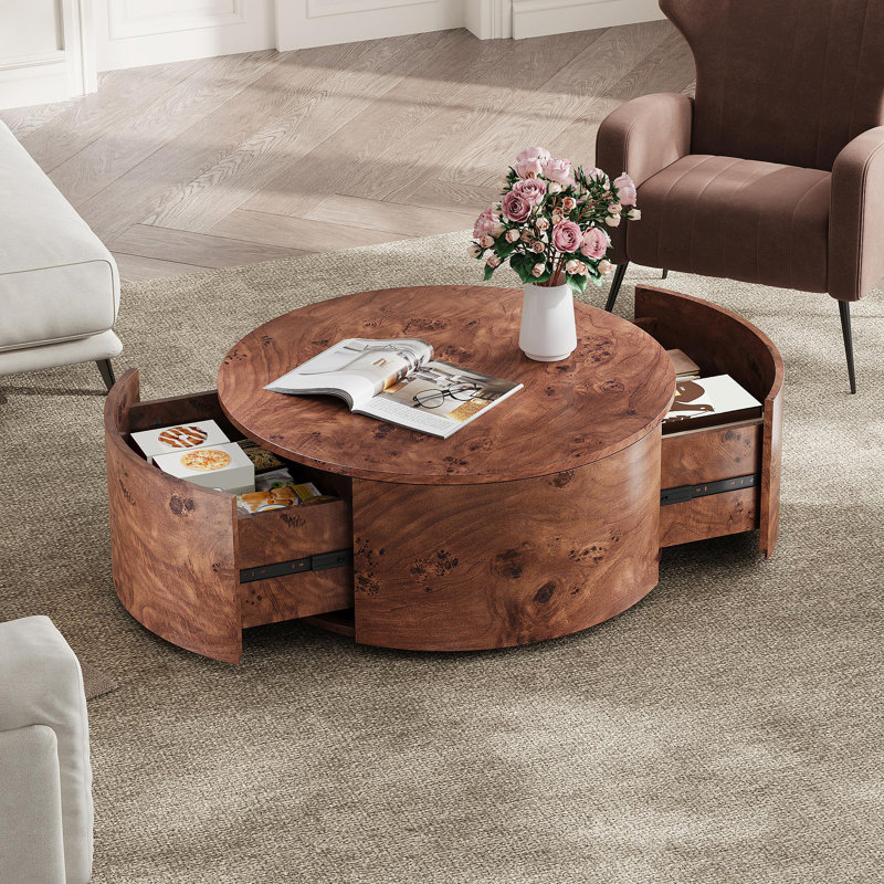 Table basse rotative Burl