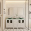 Ensemble de meuble-lavabo double 61,5 "avec miroir Roode-1406687259-1406687236