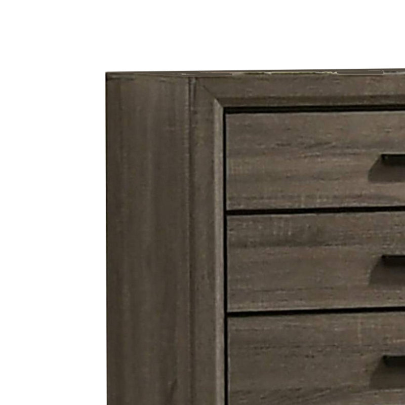 Commode 4 tiroirs en bois massif Janeanne