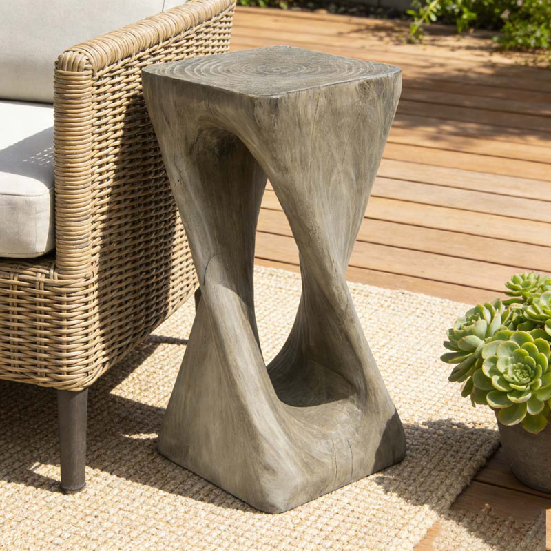 Table d'appoint d'extérieur, Gris