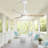 48 Inch Solid Wood Ceiling Fan With Dimmable Light 6 Speed Reversible DC Motor-88469406-88469472