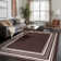 Quiogue Brown Non-Slip Area Rug