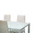 Rosenzweig 6 - Person Glass Top Four Leg Dining Set-1904797781