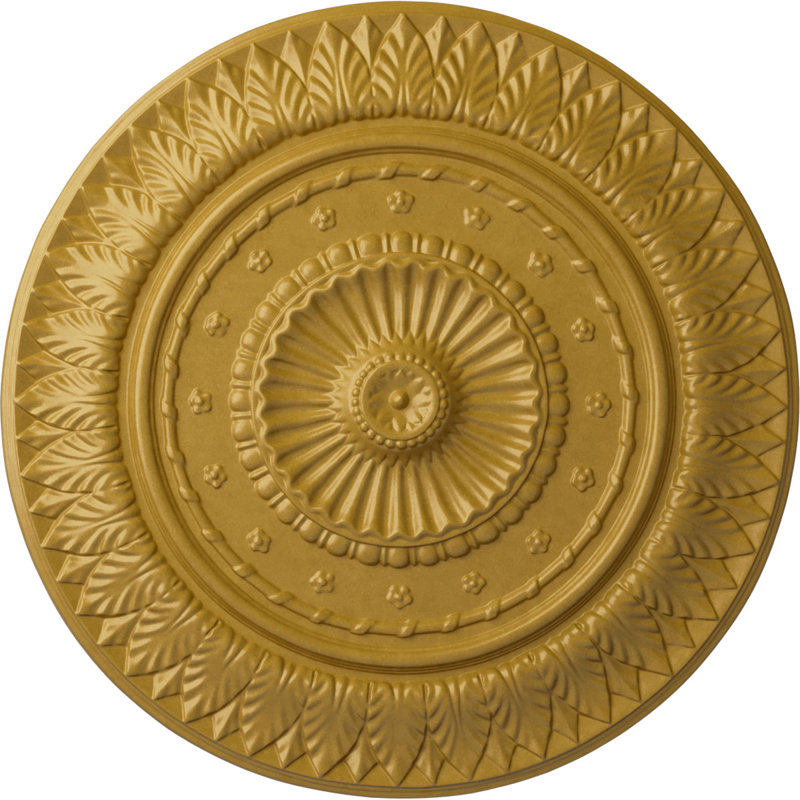 Médaillon de plafond 26 "P 5/16" x P 2 1/4 ", Or iridescent