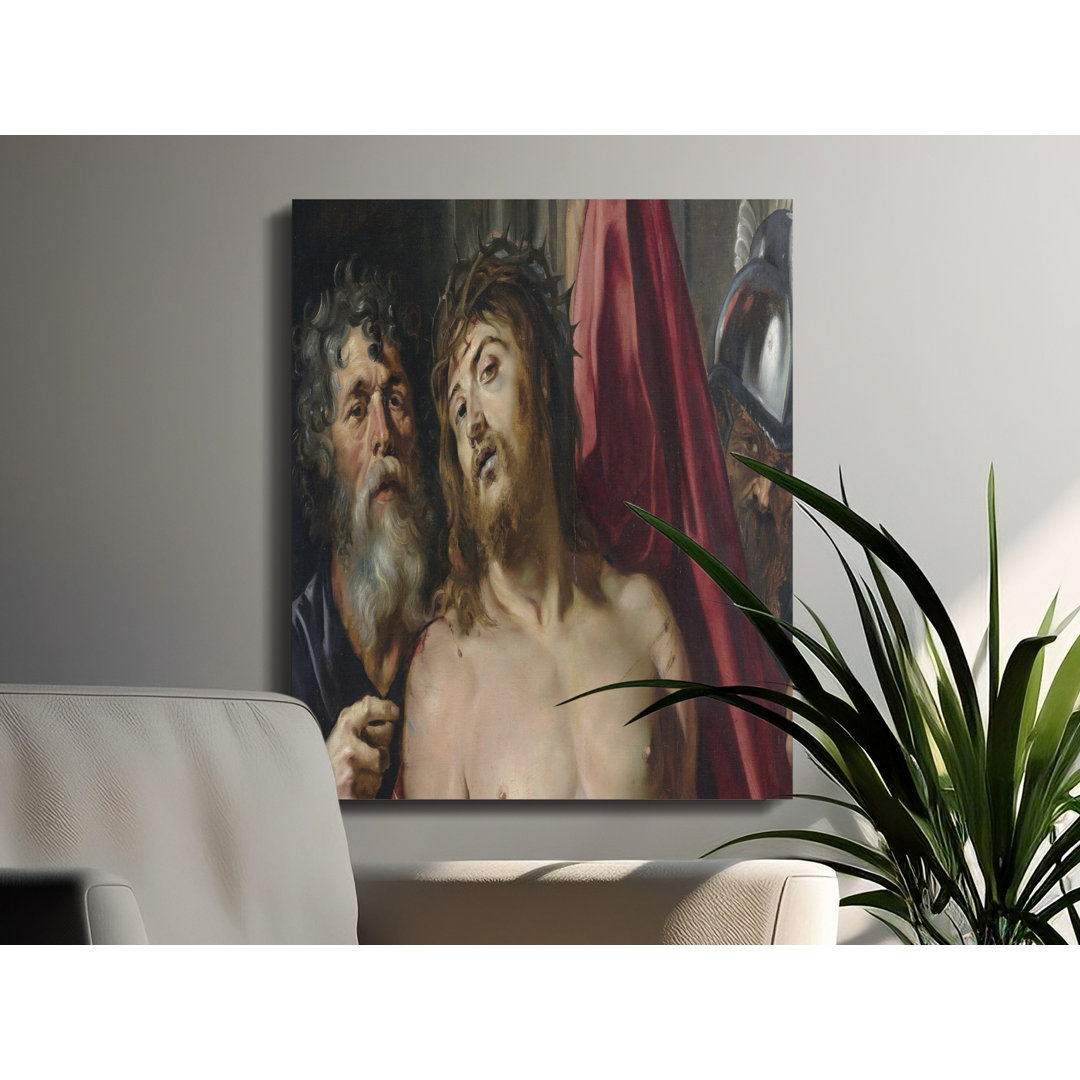 Ecce Homo Canvas Wall Art, Christ with Crown of Thorns, Gallery Wrapped Print, Ready to Hang, Religious Artwork, Archival Quality