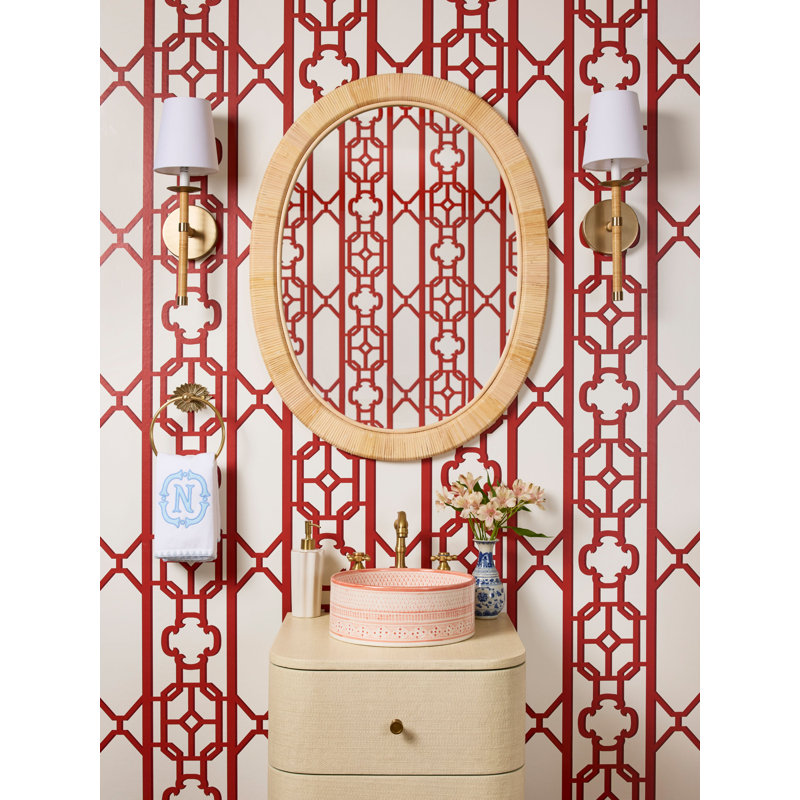 JOANNA FRET WALLCOVERING, Gazebo Green