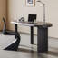 Bureaux ovales noirs en bois massif-108511064