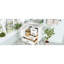 Meuble-lavabo blanc de 30 pouces avec lavabo, porte à fermeture en douceur et plateau amovible - Conception compacte pour un maximum d'espace, protection contre les débordements, fabrication, tiroir de rangement intelligent, style moderne