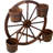 Wagon Wheel Barrel Planter