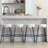 Kipten Upholstered 26.97" Counter Stool with Teddy Velvet Seat and Metal Frame-58316686