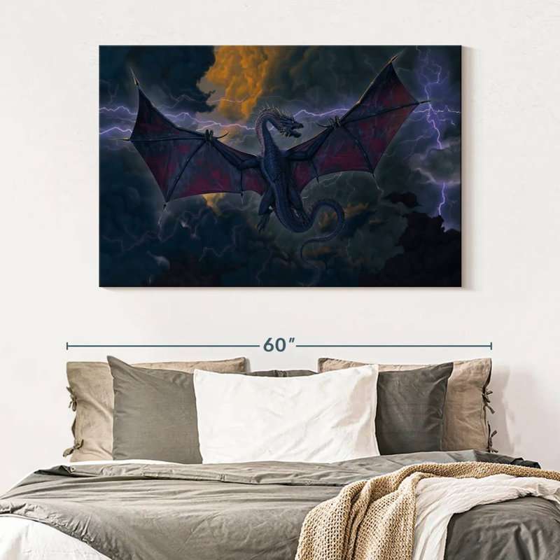 Kelan Thunder Dragon, 34" H x 51" W