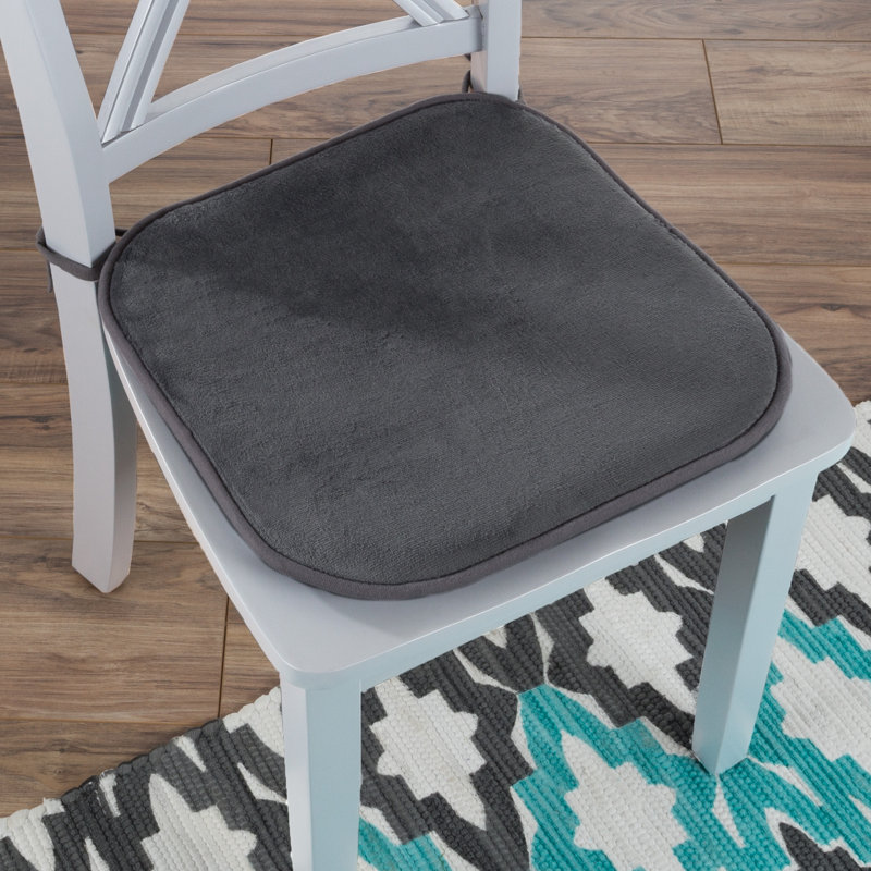 Outdoor 1'' Dining Chair Seat Cushion, Charcoal