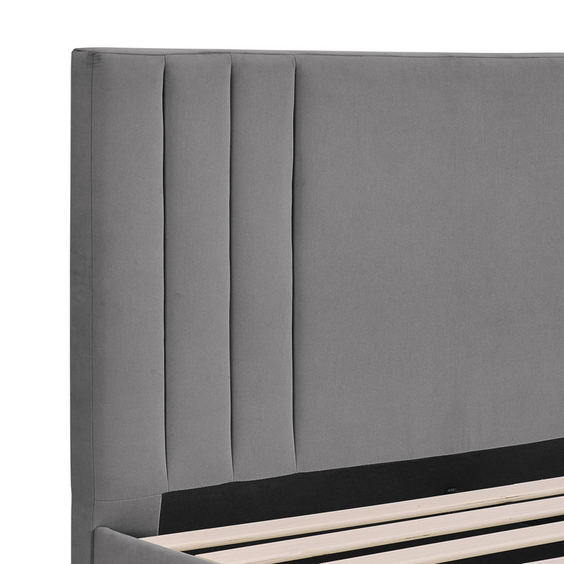 Moniz Upholstered Platform Bed, Full, Peyton Slate
