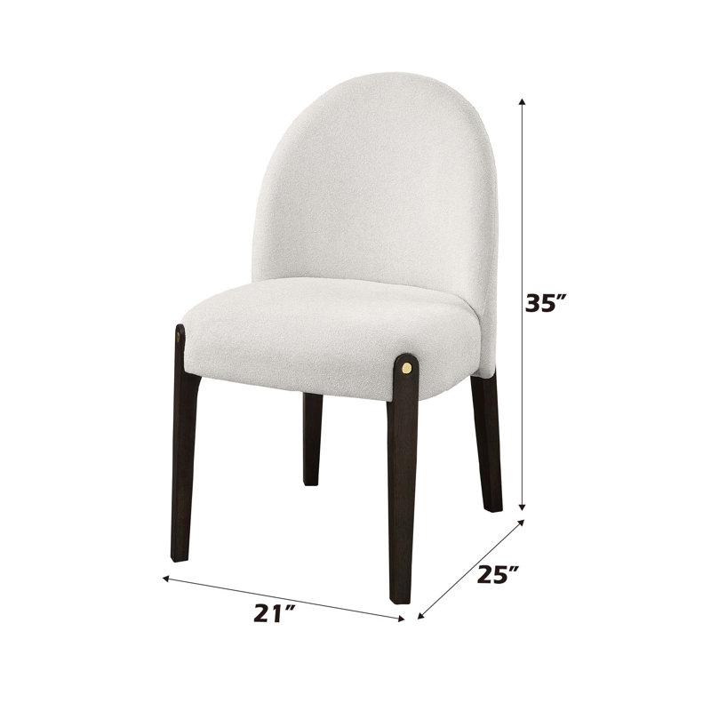 Chaise d'appoint, ensemble de 2, Brun, Beige