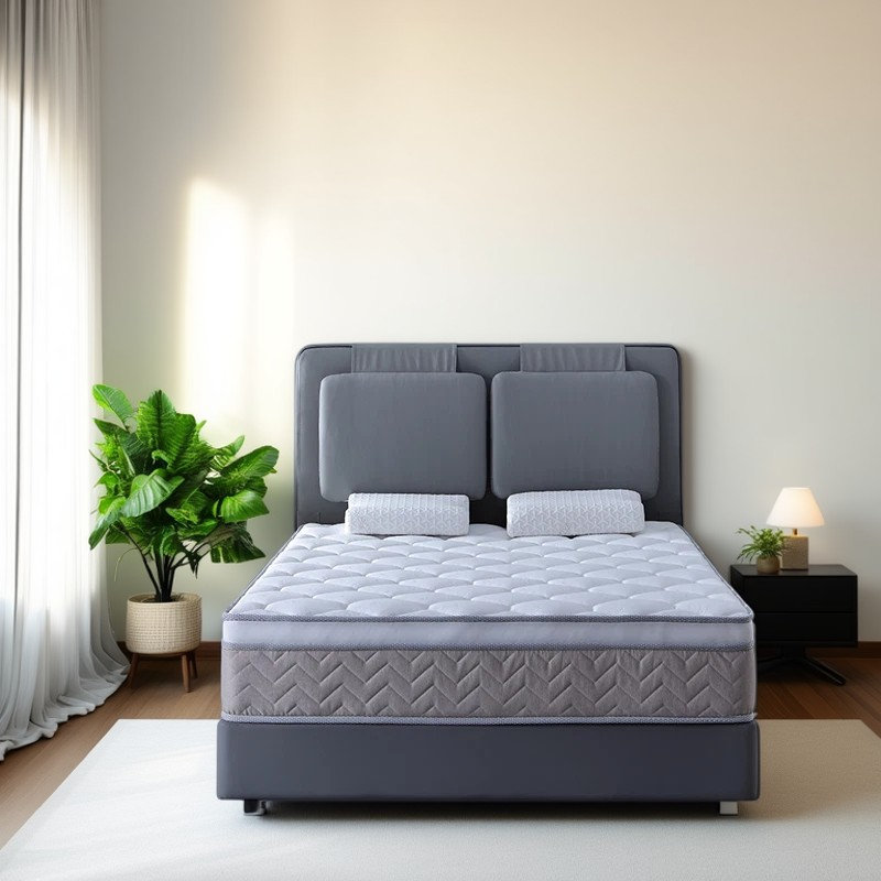 Matelas hybride mi-ferme 12 po dans une boîte, Lit double