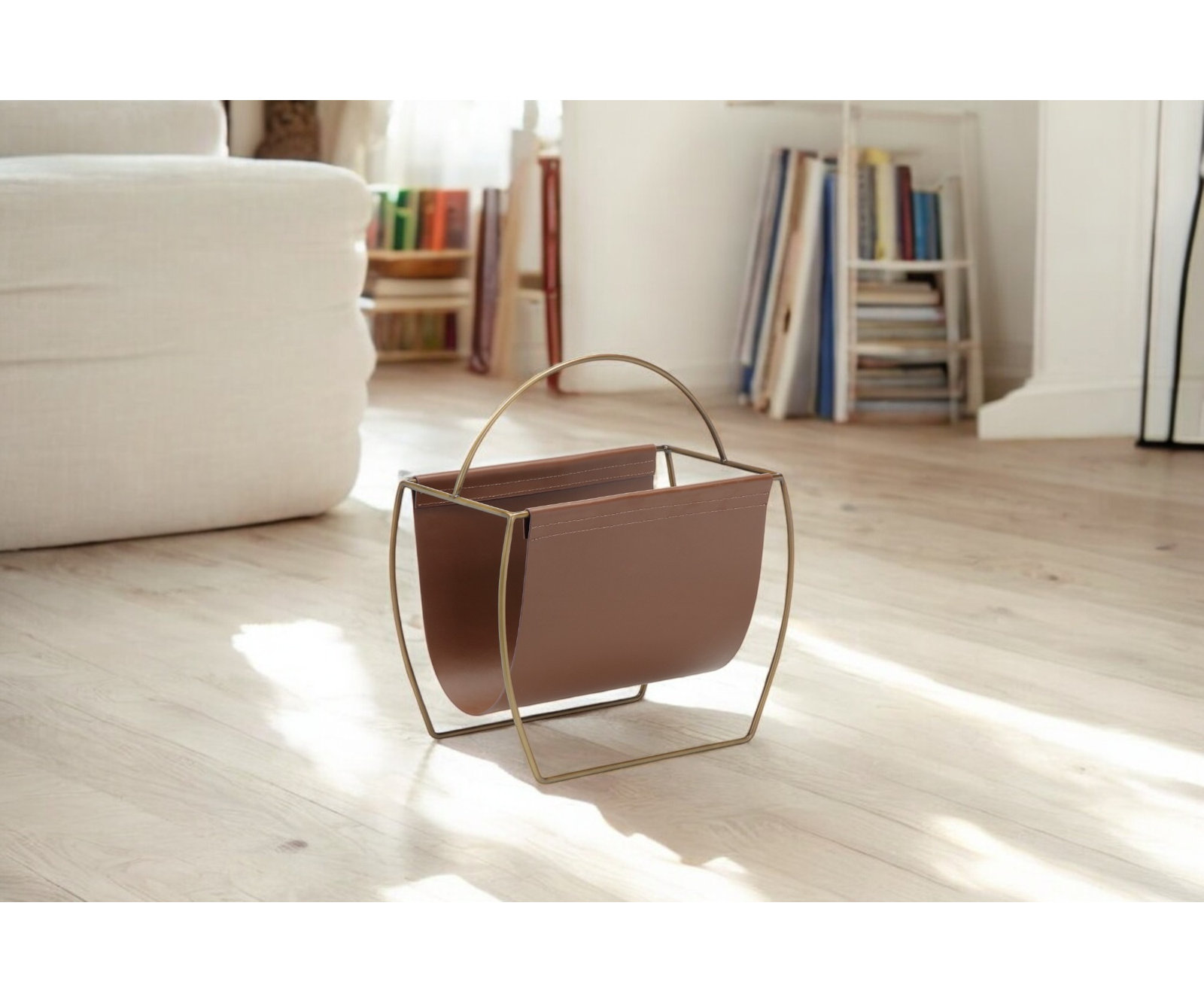 Magazine Rack, Brown
