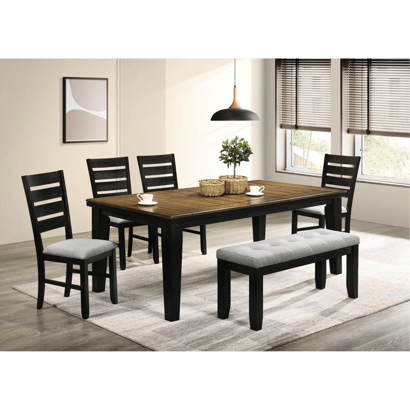 Contemporary Bench With Gray Upholstered Cushion And Tapered Wood Legs Rectangular Upholstery Legs, Furniture Accessory
