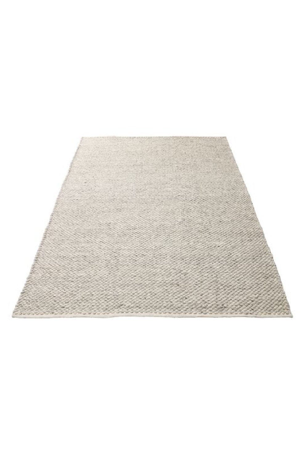 Blush Pink Organic Rug, Tufted Wool Carpet, Cream Border Scandinavian ...