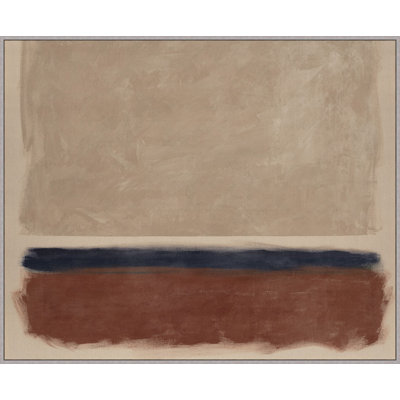 Tonal Horizon Abstract Framed Print Canvas